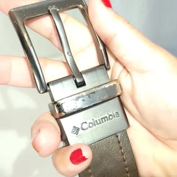 3/$25 Columbia Leather Belt Size 38 95 - Picture 7 of 8